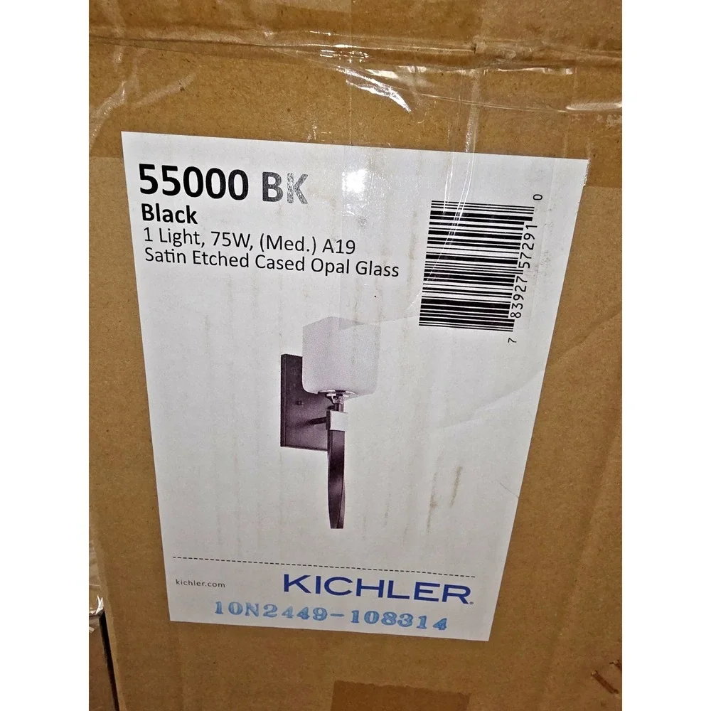 Kichler Marette 55000 Black Wall Sconce 16